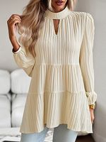 Women's Elegant Lantern Sleeve Top Shirt Blouses