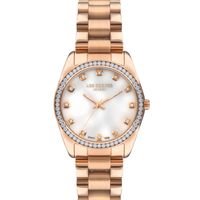 Lee Cooper Women's Analog Display Watch & Metal Strap, Rose Gold - LC07478.420
