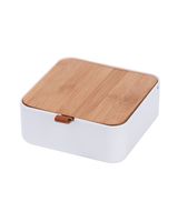 Wenko Organizer With Cosmetic Mirror Bovisa White Wenko Organizer With Cosmetic Mirror Bovisa White