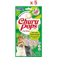 Inaba Churu Pops Tuna-Chicken 60G/4 Sticks Per Pack (Pack of 5)