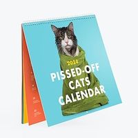 2024 Pissed-Off Cats Calendar, Gallery Calendar 2024, 2024 Fun Cats Calendar, Wall Monthly Planner, Creative Planning Calendar, Student Desktop Decoration To-do List Portable Monthly Calendar miniinthebox - thumbnail