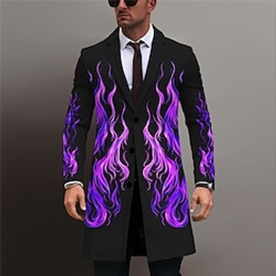 Flame Business Abstract Men's Coat Work Wear to work Going out Fall Winter Turndown Long Sleeve Yellow Purple S M L Polyester Weaving Jacket Lightinthebox Flame Business Abstract Men's Coat Work Wear to work Going out Fall Winter Turndown Long Sleeve Yellow Purple S M L Polyester Weaving Jacket Lightinthebox