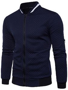 Band Collar Pocket Embossed Men Jacket