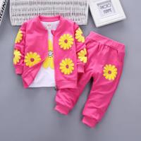 2020 foreign trade spring and autumn female treasure children's three-piece spring clothes girls new children's suits children's spring clothes