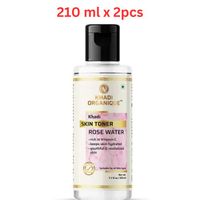 Khadi Organique Pure Rose Water Skin Toner 210ml (Pack Of 2)