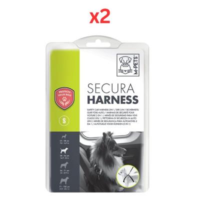 M-Pets Secura Safety Car Harness 2in1 Small (Pack of 2)