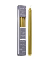 Homesmiths Christmas Dinner Candle 25cm Gold Set of 2