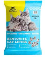 Cat Partner Bentonite Dust Free Clumping Litter 25L Baby Powder