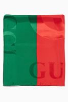 Logo Two-Tone Silk Scarf Logo Two-Tone Silk Scarf