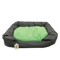 Nutrapet L-86Cm W-65Cm H-19Cm Lounger Bed Black & Green L