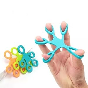 2 pcs Finger Grip Silicone Ring Exerciser Antistress Resistance Band Fitness Stretcher 3 Levels Finger Sensory Toy for Autism ADHD Lightinthebox