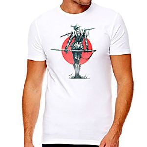 Men's Unisex Tee T shirt Hot Stamping Graphic Prints Character Plus Size Print Short Sleeve Casual Tops Cotton Basic Designer Big and Tall White miniinthebox