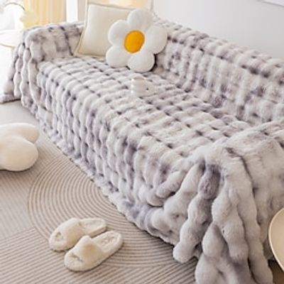 Rabbit Hair Sofa Slipcover Sofa Seat Cover Sectional Couch Covers,Furniture Protector Anti-Slip Couch Covers for Dogs Cats Kids Lightinthebox Rabbit Hair Sofa Slipcover Sofa Seat Cover Sectional Couch Covers,Furniture Protector Anti-Slip Couch Covers for Dogs Cats Kids Lightinthebox
