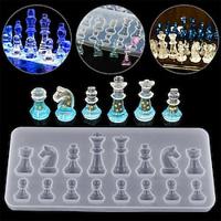 DIY Silicone Resin Chess Mold Jewelry Pendant Making Tool Mould Craft Handmade Lightinthebox