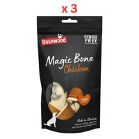 Rosewood Magic Bone Chicken Large Dog Treats 2pcs 140g Pack Of 3