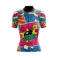 21Grams Women's Short Sleeve Cycling Jersey Summer Spandex Polyester Rose Red Bike Jersey Top Mountain Bike MTB Road Bike Cycling Breathable Back Pocket Sports Clothing Apparel  Stretchy Lightinthebox - thumbnail
