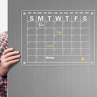 Acrylic Magnetic Whiteboard Monthly Calendar Weekly Calendar Memo Note Board Refrigerator Magnet Hanging Board Dry Erase Message Board Lightinthebox - thumbnail