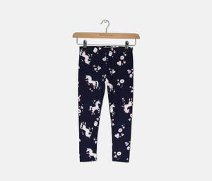 Little Girls Unicorn-Print Leggings  Navy Blue