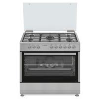 Ariston 90 cms Gas Oven + Gas Hob MAT Grids, Gray (AM9GM1KMX)