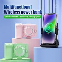 Wireless Bluetooth Camera Handle Multifunctional Power Bank 15W Wireless / Magnetic Fast Charging Mobile Phone Holder for Smartphone Selfies with Phone Shutter Release Lightinthebox