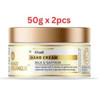 Khadi Organique Hand Cream (Saffron & Milk) 50g (Pack Of 2)