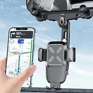 Universal Car Rearview Mirror Phone Holder Rotation Car Phone Holder Mount Stand GPS Smartphone Bracket Dropshipping miniinthebox