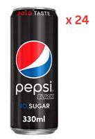 Pepsi Black Zero Sugar Can - 24 x 330 ml