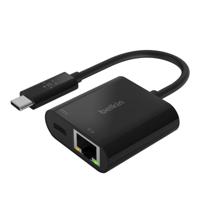 Belkin USB-C to Ethernet + 60W Charge Adapter