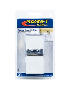 Magnet Source 2 Piece Square Magnet Clip