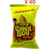 Chick Boy Pop-Nik Sweet Corn - 100 Gm Pack Of 40 (UAE Delivery Only)