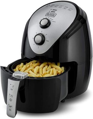 Black+Decker Air Fryer Rapid Air Convection Technology Manual Control , 3.5L, 1500W, AF150-B5