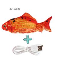 For Pet Realistic Flopping Electric Fish With Usb Charging Toy For Cats - Orange - thumbnail