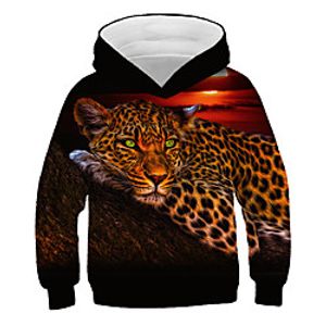 Kids Boys' Hoodie  Sweatshirt Long Sleeve Graphic 3D Print Black Children Tops Active Streetwear miniinthebox