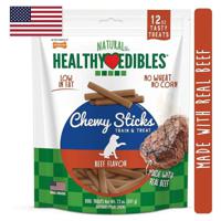 Nylabone Healthy Edibles Grain Free Chewy Sticks Beef Flavor 12oz