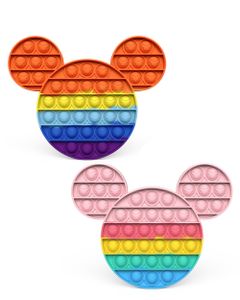 Pop The Bubble Fidget Toy Mouse Rainbow