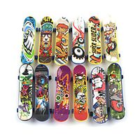 12 pcs Finger skateboards Mini fingerboards Finger Toys Plastic Professional Office Desk Toys Cool Kid's Teen Unisex Party Favors  for Kid's Gifts miniinthebox - thumbnail