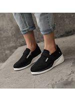 Women's Casual Solid Color Rhinestone Velcro Sneakers - thumbnail