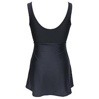 Women's One Piece Swimsuit Bathing Suit Breathable Quick Dry Lightweight Sleeveless Swimming Surfing Beach Water Sports Solid Colored Summer miniinthebox - thumbnail
