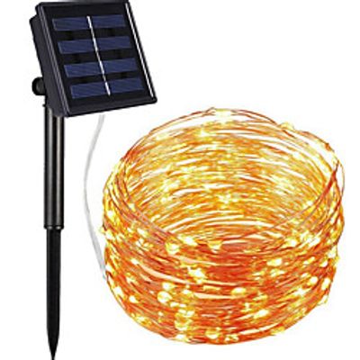 Outdoor Solar String Light LED Solar Garden Light LED Outdoor Solar String Lights 10M 100LEDs Fairy String Lamp Fairy Waterproof Solar Powered Holiday Wedding Party Garland Garden Landscape Lighting miniinthebox