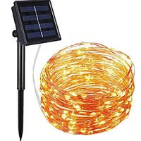 Outdoor Solar String Light LED Solar Garden Light LED Outdoor Solar String Lights 10M 100LEDs Fairy String Lamp Fairy Waterproof Solar Powered Holiday Wedding Party Garland Garden Landscape Lighting miniinthebox - thumbnail