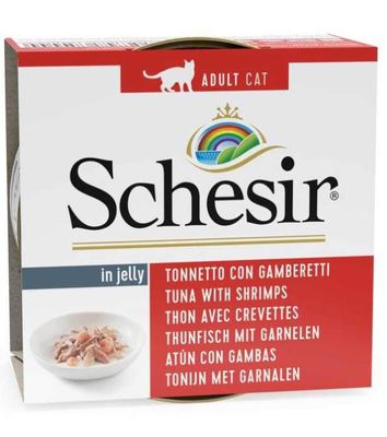 Schesir Cat Wet Food Tuna With Shrimps 300G