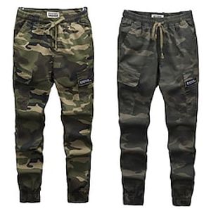 Men's Cargo Pants Joggers Trousers Baggy 6 Pocket Camouflage Comfort Outdoor Daily Going out Fashion Streetwear Green Dark Gray Lightinthebox