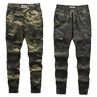 Men's Cargo Pants Joggers Trousers Baggy 6 Pocket Camouflage Comfort Outdoor Daily Going out Fashion Streetwear Green Dark Gray Lightinthebox - thumbnail