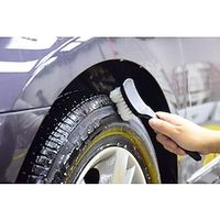 Wheel  Tire Brush for Car Rim, Soft Bristle Car Wash Brush, Cleans Tires  Releases Dirt and Road Grime, Short Handle for Easy Scrubbing Lightinthebox - thumbnail