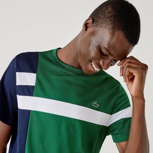 Men's Lacoste SPORT Colourblock Breathable Piqué Tennis T-shirt