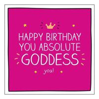 Happy Jackson You Absolute Goddess You Greeting Card (160 x 156mm)