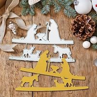 1pc Christmas Series Cutting Knife Mold For DIY Scrapbooking Photo Album Decorative Embossing Paper Dies For Card Making miniinthebox - thumbnail