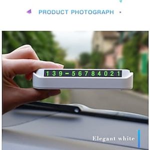 Car Temporary Parking Card Phone Number Card Plate Telephone Number Car Park Stop Automobile Accessories Car-styling Lightinthebox
