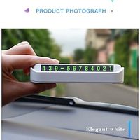 Car Temporary Parking Card Phone Number Card Plate Telephone Number Car Park Stop Automobile Accessories Car-styling Lightinthebox - thumbnail