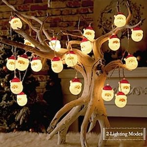 Led Father Christmas String Lights Battery Powered Christmas Tree String Lights Decoration Garden Party Indoor Decoration miniinthebox